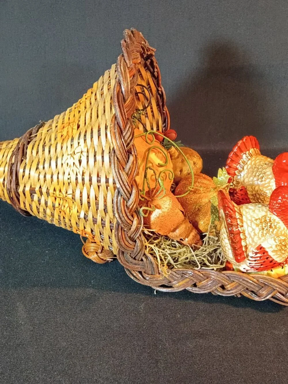 Thanksgiving Cornucopia Turkey S&P Fall Decor Gift Gatherer Collection